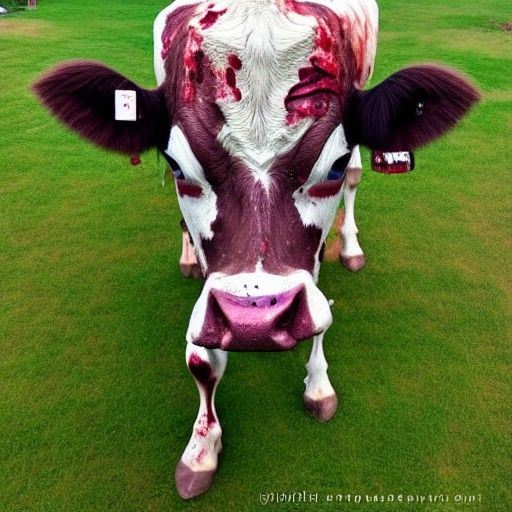 Zombie Cow Digital Art