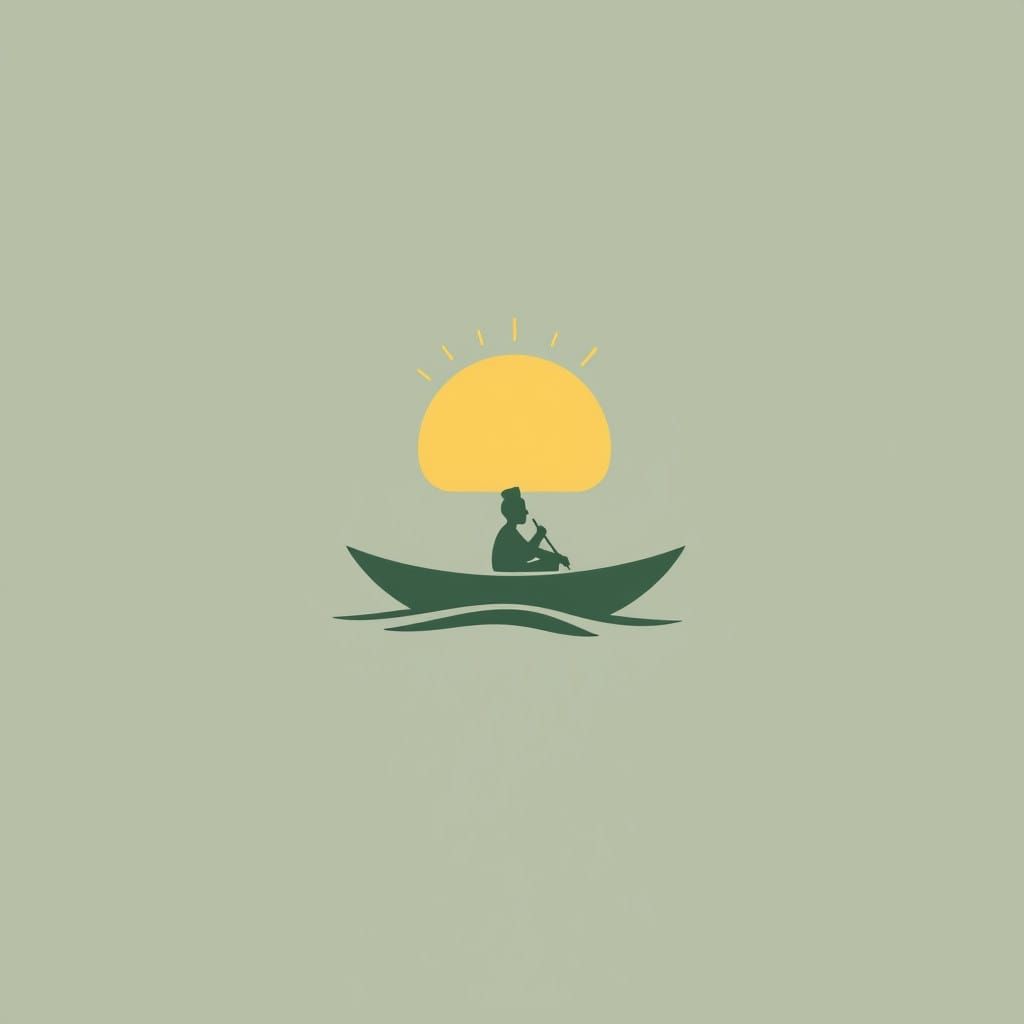 Tranquil Nature-Inspired Logo for Art Therapy