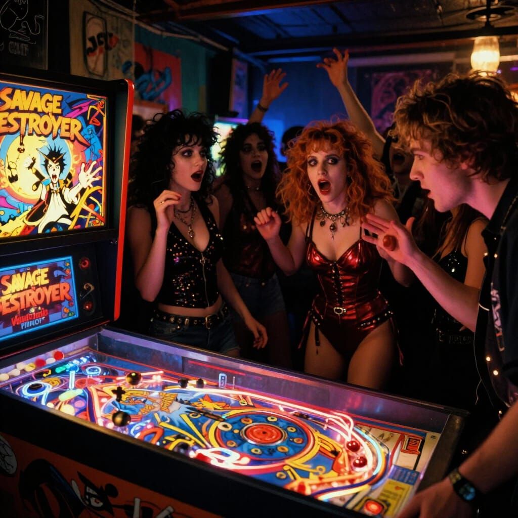 Savage Destroyer Pinball: 80s Dark Fantasy Punk Arcade