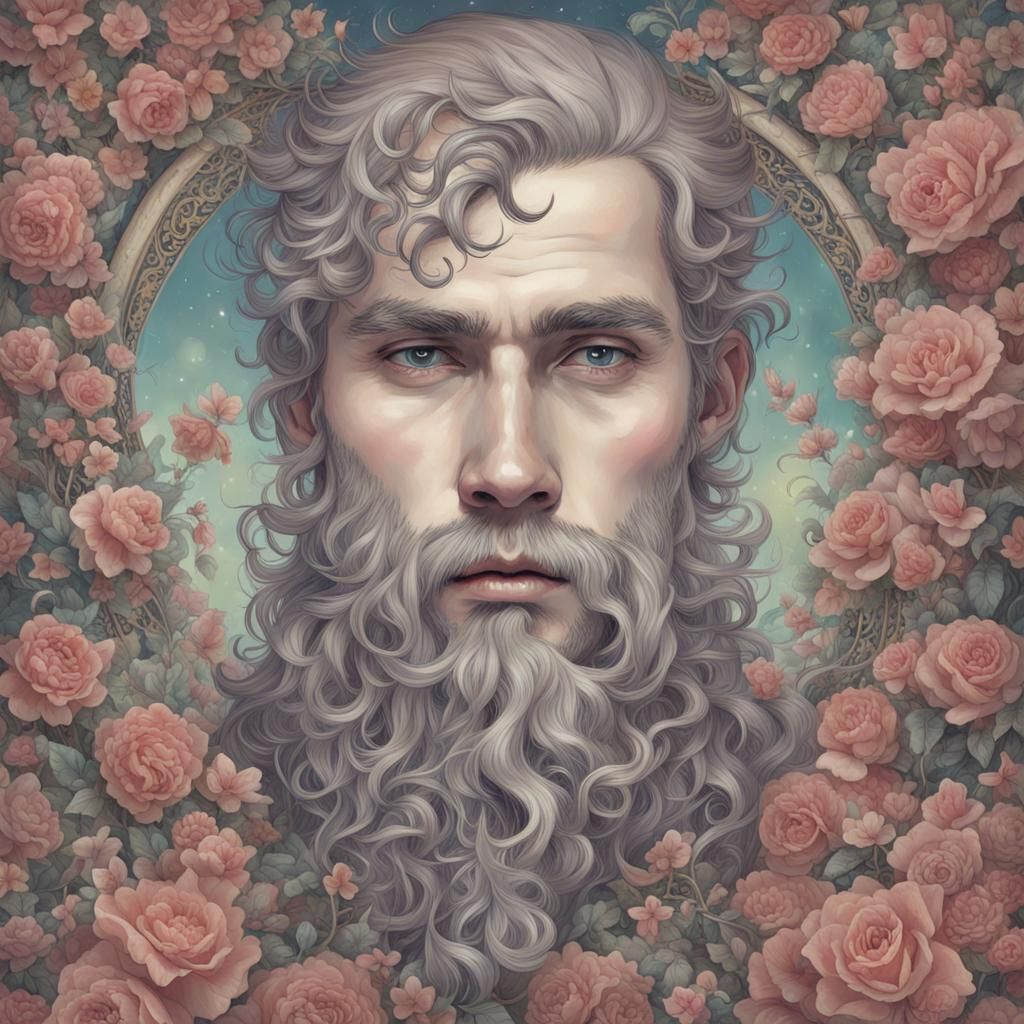 Surreal Portrait of an Extremely Beautiful Man