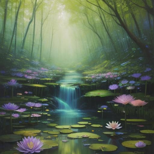 Ethereal Woman in Dreamscape Concept Art