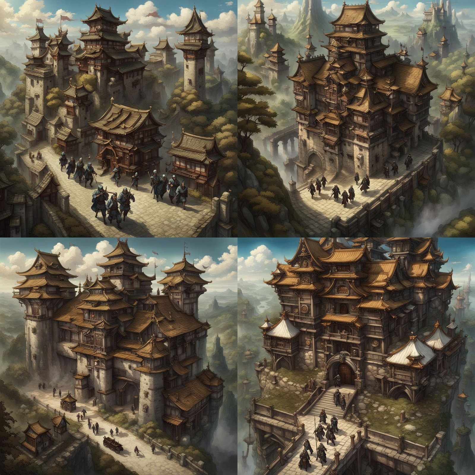 Steampunk Medieval Japanese Mayor Visits Ninja Castle