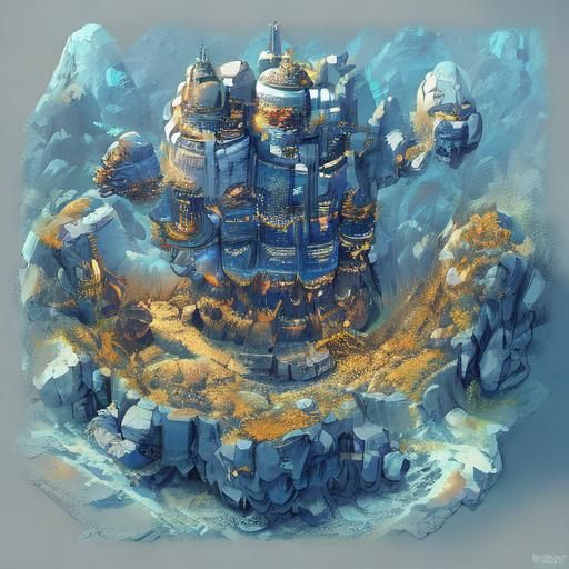 Futuristic Steel Robot Bird Flying Among Clouds