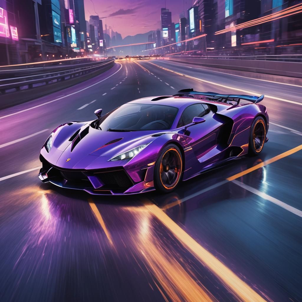 Futuristic Supercar Concept Art in Unreal Engine