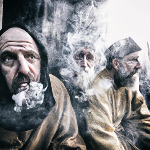 Intrigued Figures Assist Injured Smoker