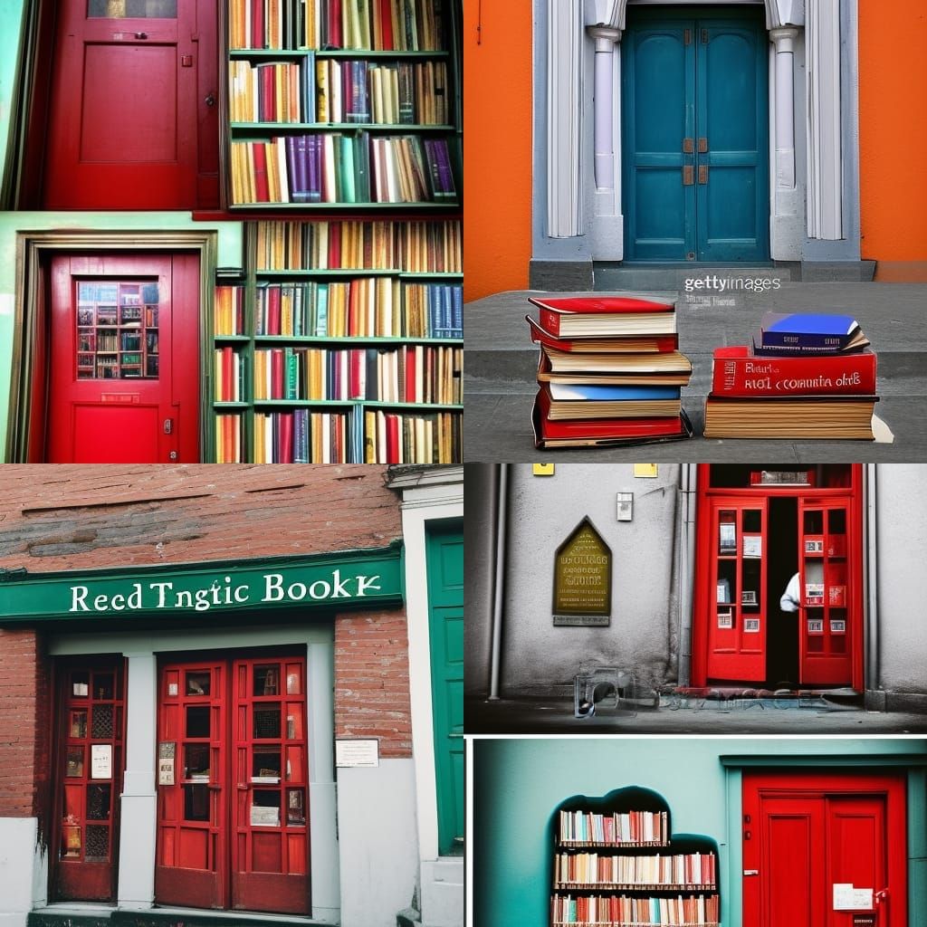 Nun With Books in a Magic Bookshop Cafe