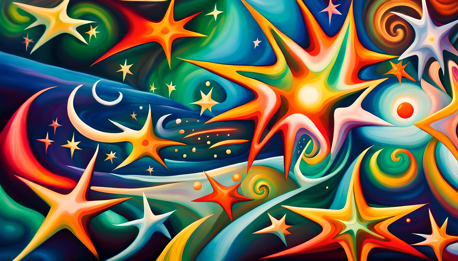 Iridescent Stars in Electromagnetic Plasma Maelstrom