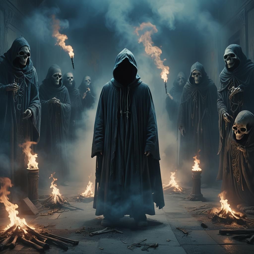 Eerie Death Ritual with Howling Creatures