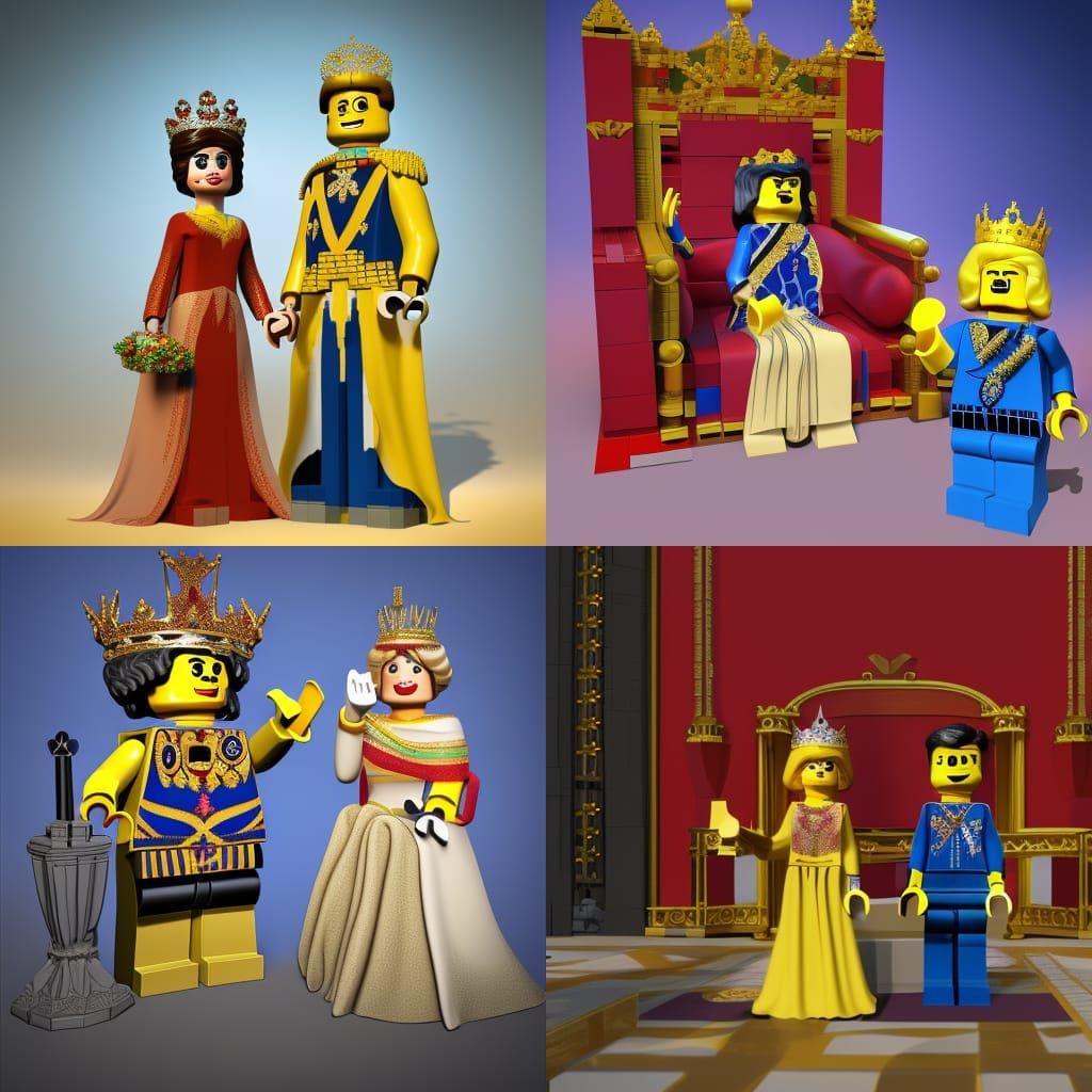 Lego Coronation of King Charles III and Queen Camilla