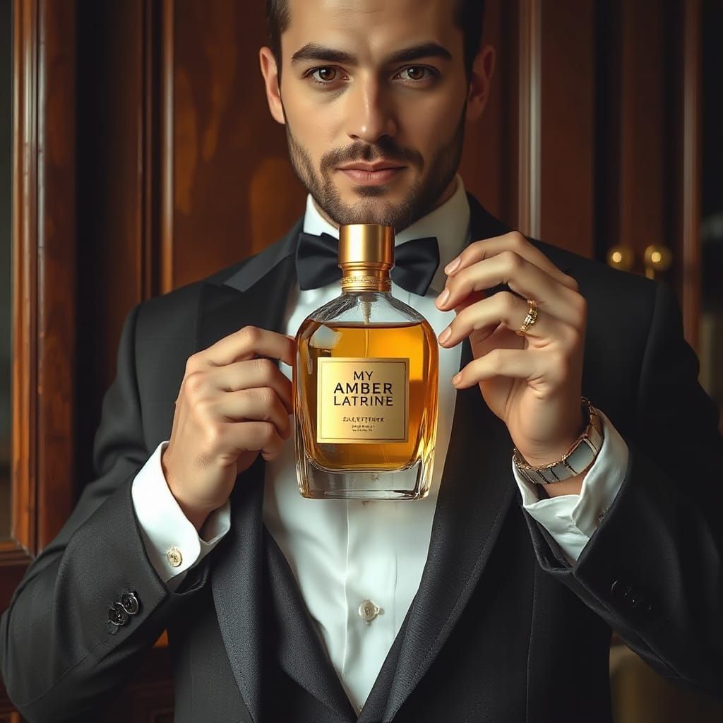 Dapper Gentleman in Golden Luxury