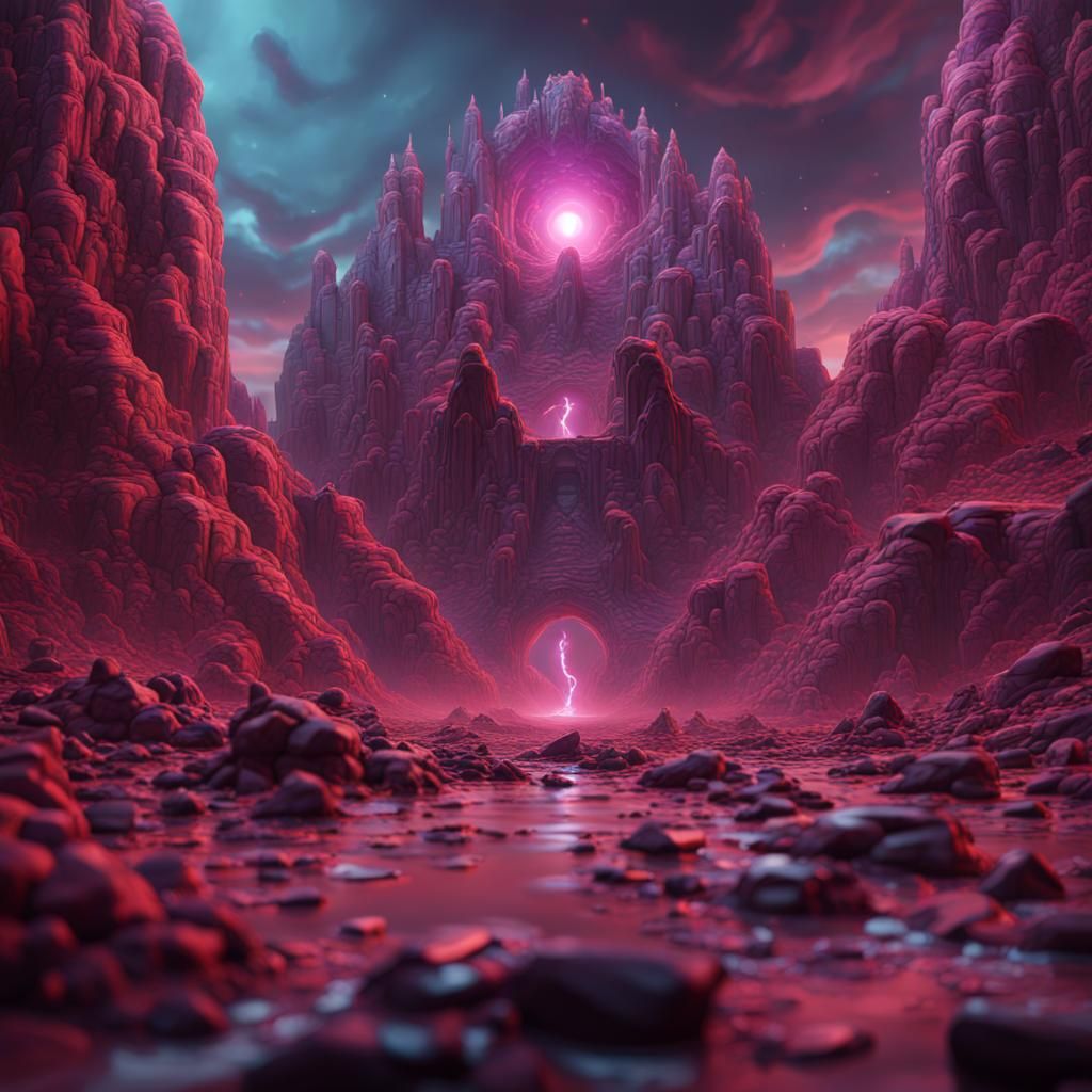 Fantastical Crazy Diamond Matte Painting in Deep Color