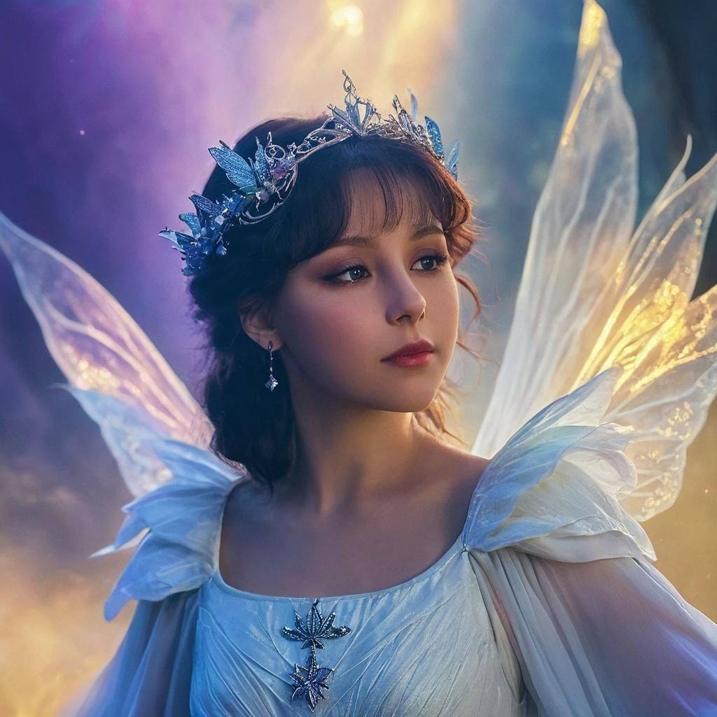 Enchanted Figure in Flowing Dress: Fantasy Concept Art