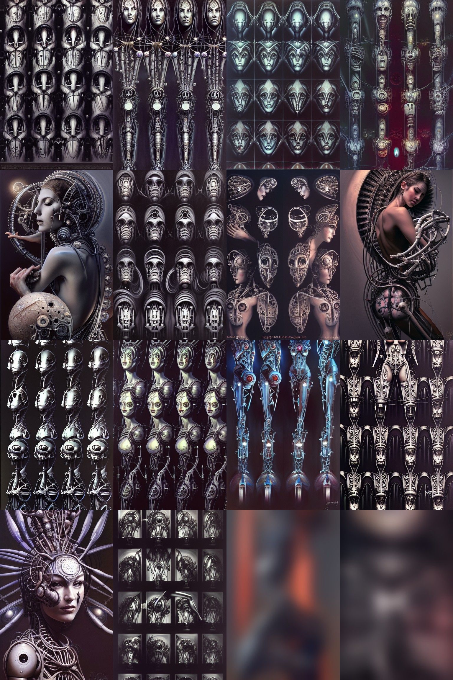 Biomechanical Goddess Digital Illustration in Unreal Engine