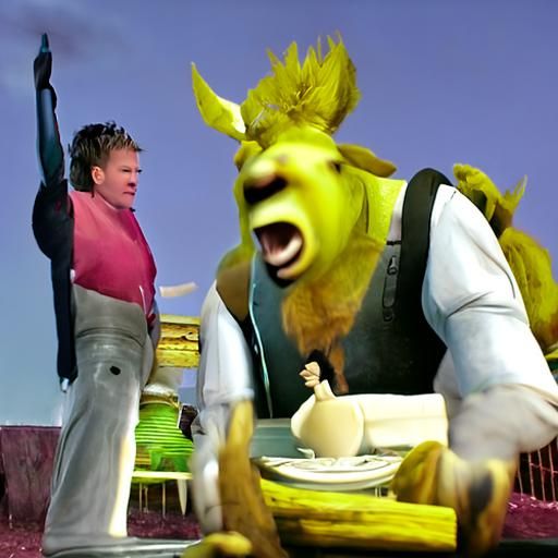 Gordon Ramsay and Shrek