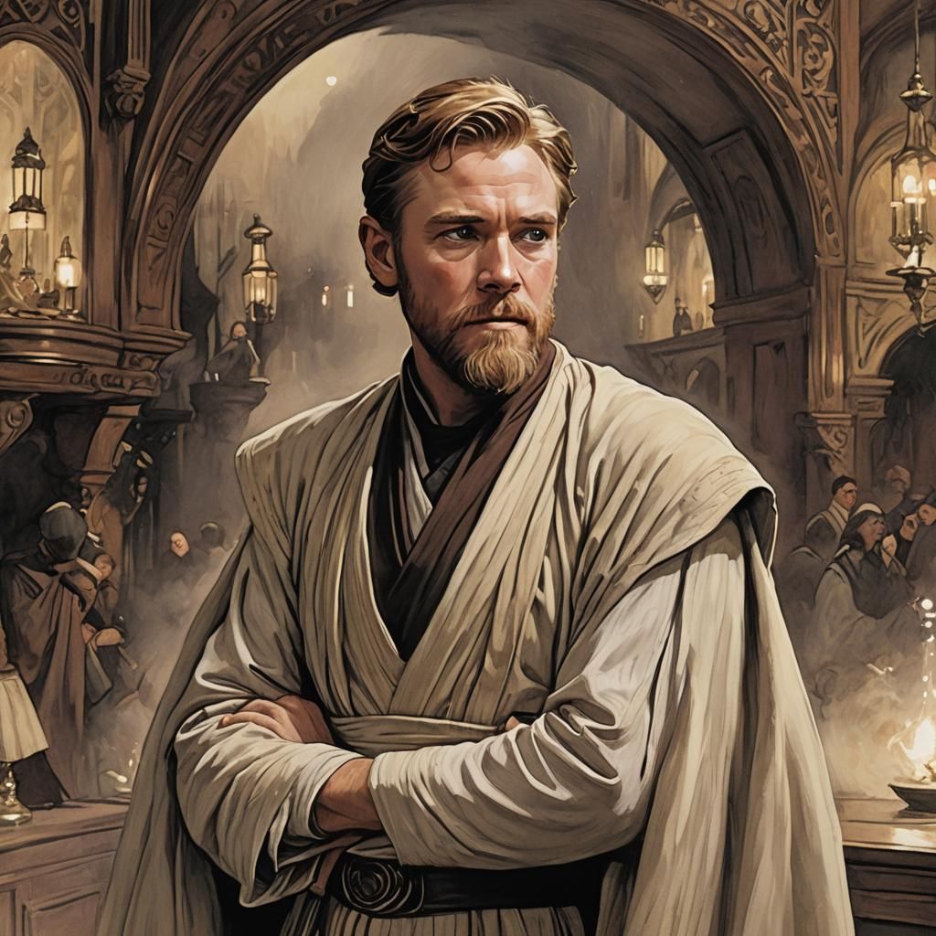 Obi-Wan in Moulin Rouge: An AI Mashup