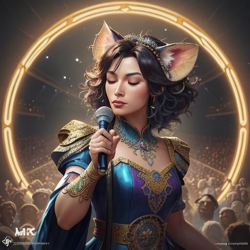 Malaysian Singer's Animal Concert: Artgerm, Rutkowski Style