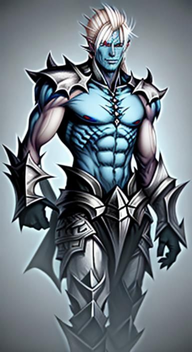 Icy Wight Demon with Platinum Hair