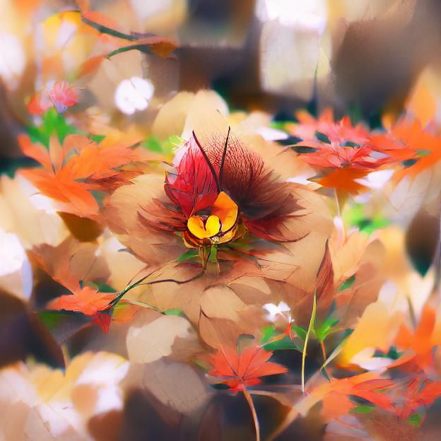 Autumn Flower in Bloom