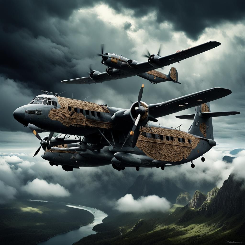 Dornier Descends: Dark Fantasy Concept Art