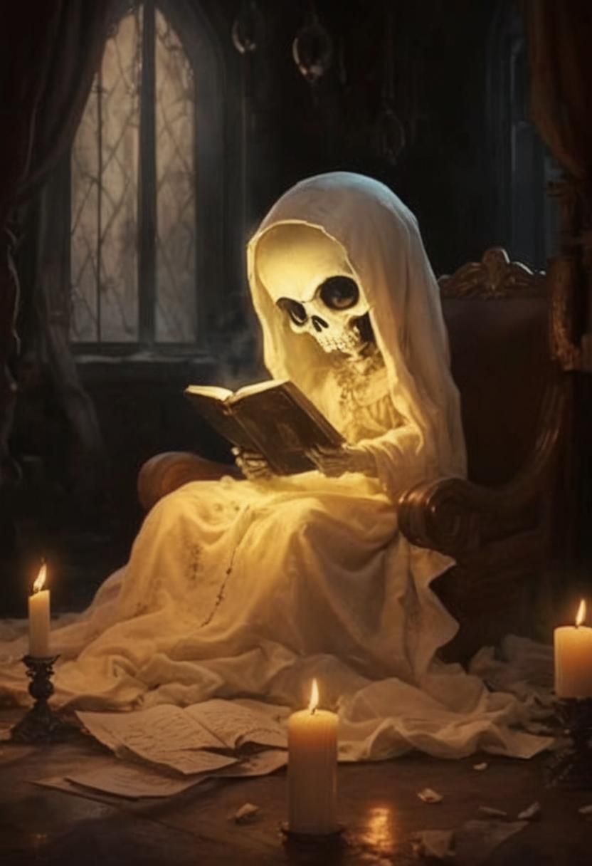 Demonic Entity at Abandoned Church as 3D Digital Art