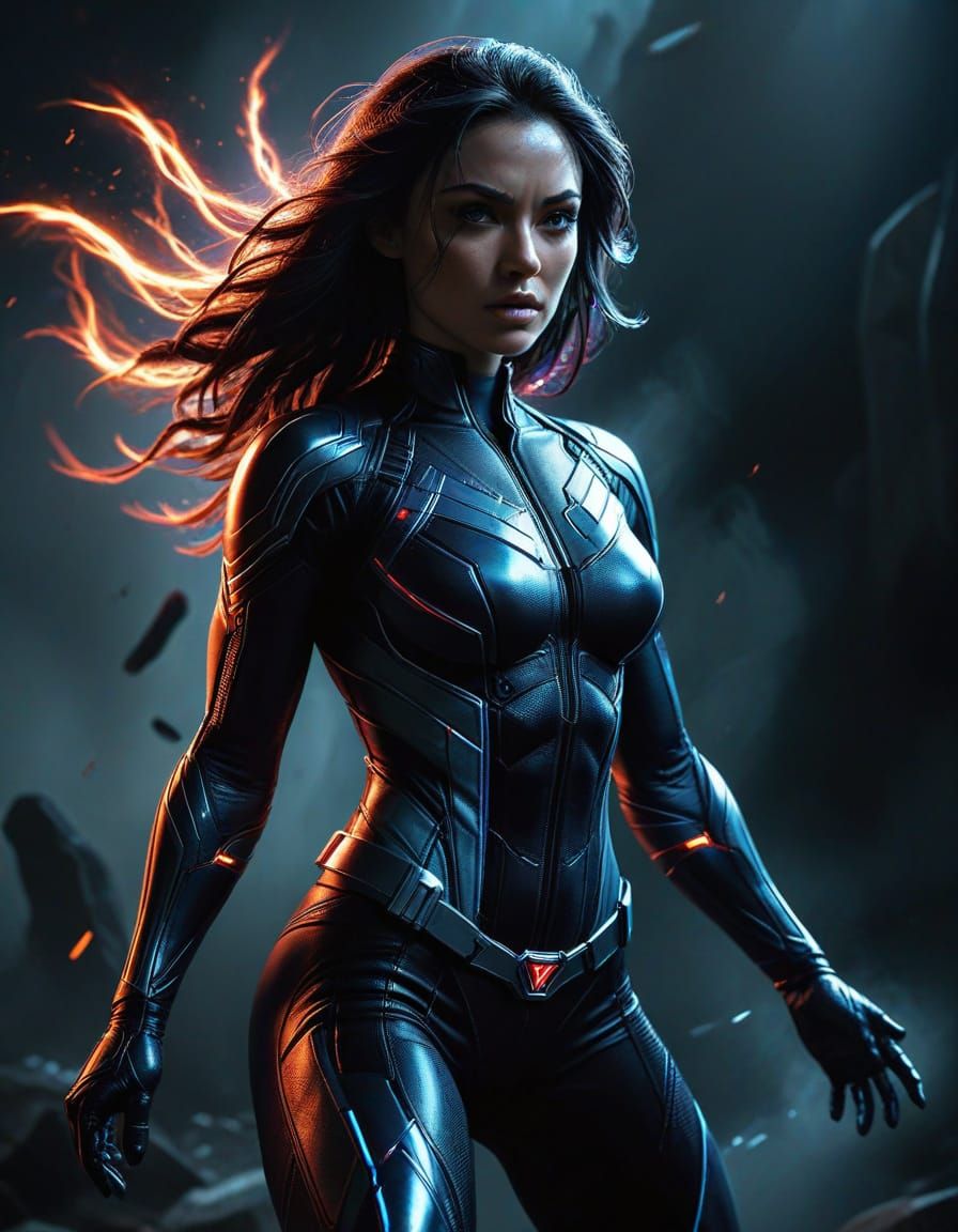 X-Men Rogue Actress Caylee Cowan in Hyper-Realistic Digital ...