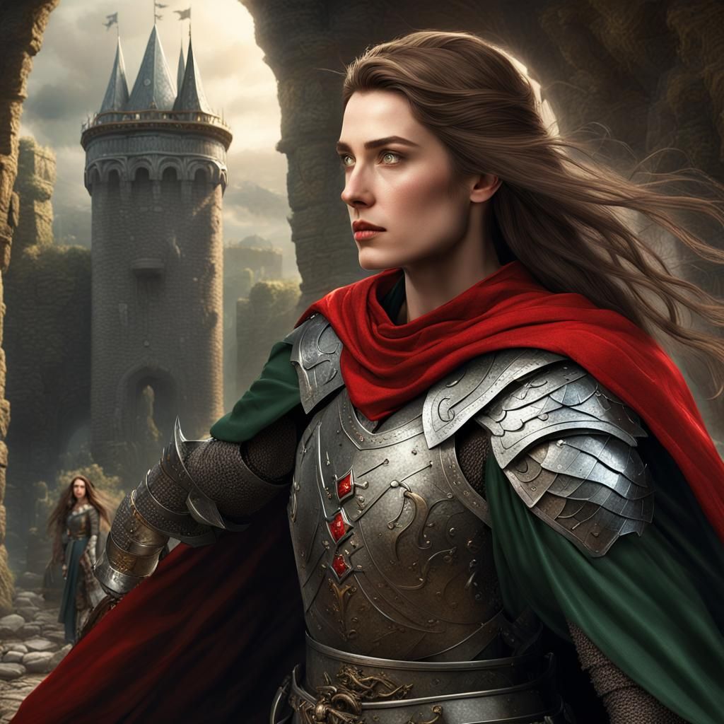 Female Knight of the Round Table Concept Art