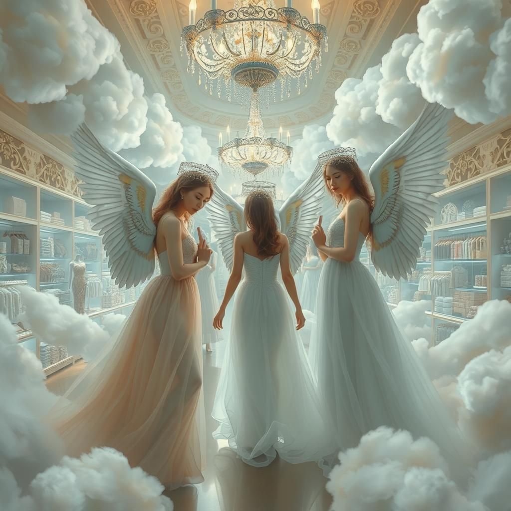 Angelic Department Store in Dreamlike Pop Surrealism