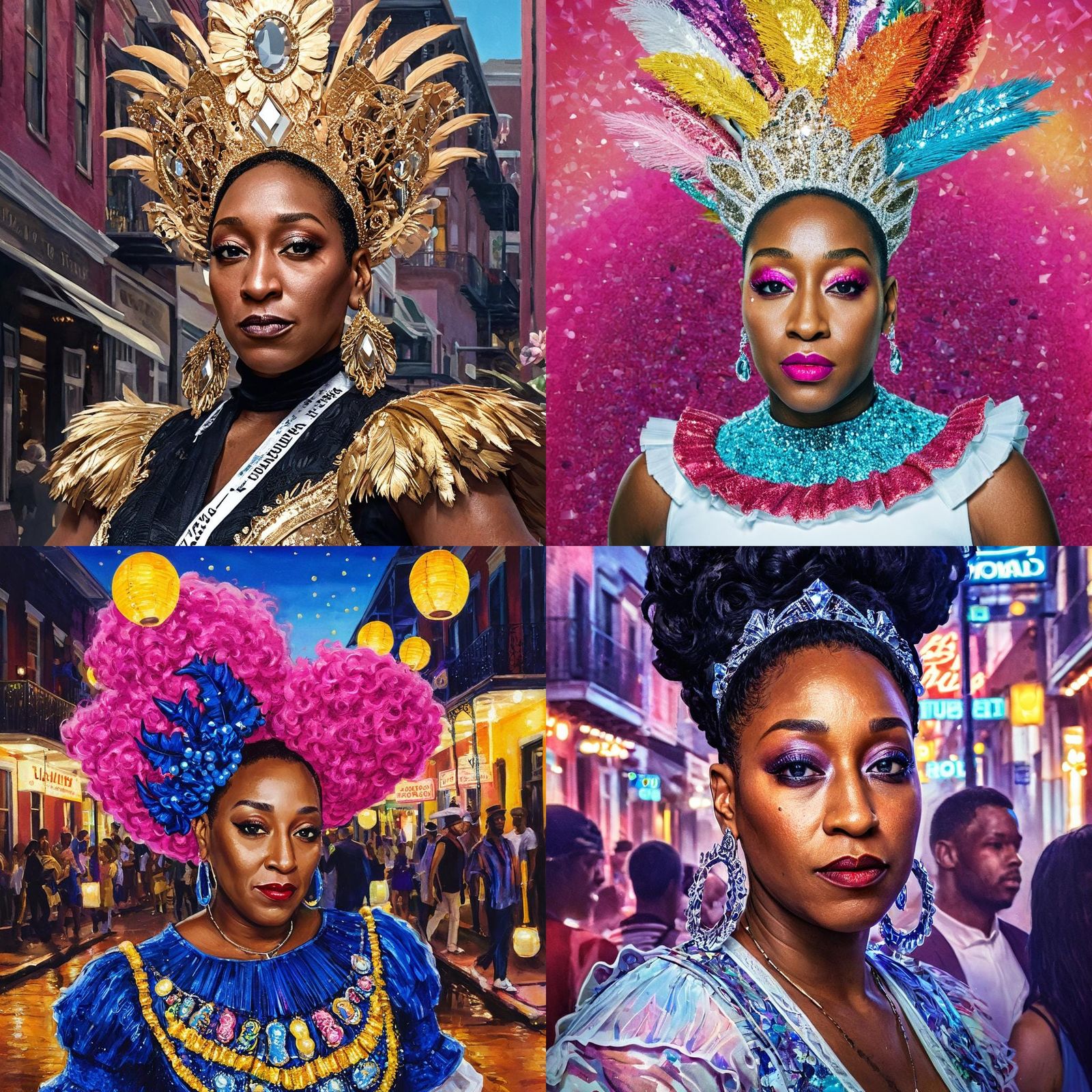 Bourbon Street Babydoll Parade Portrait