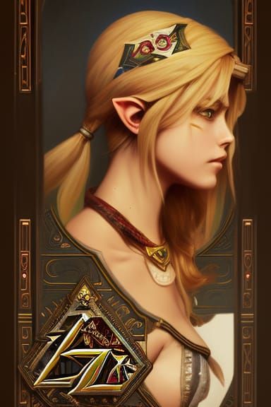 Legend of Zelda Poker Card Portrait in Unreal Engine 5