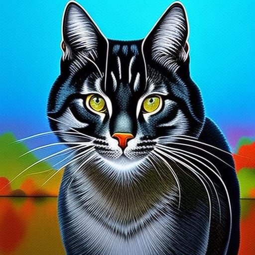 Beautiful Black and Silver Cats