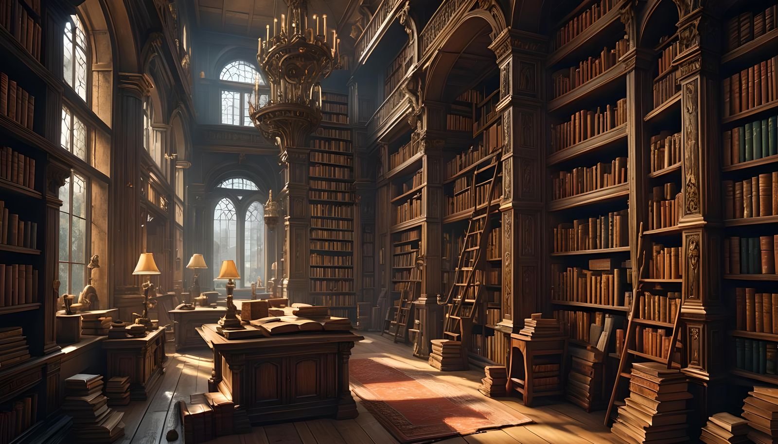 Timeless Knowledge - Ancient Library