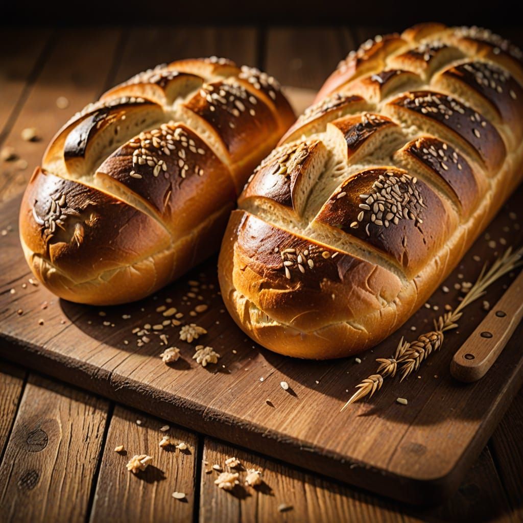 Mouthwatering Close-Up of Lariano Bread