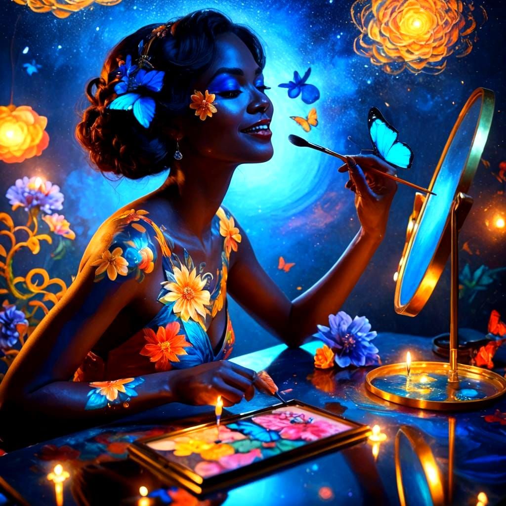 Tattoo magical flowers