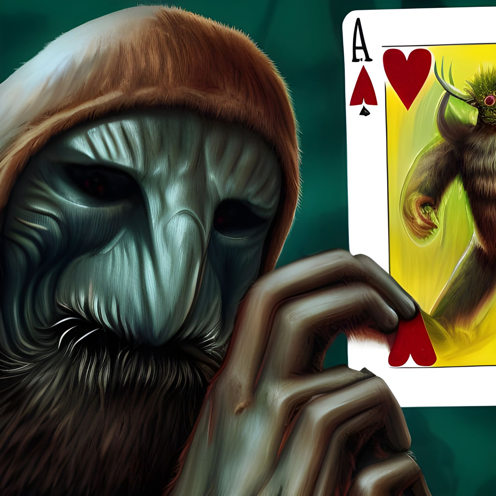 Mothman and Bigfoot Card Game: Splash Art
