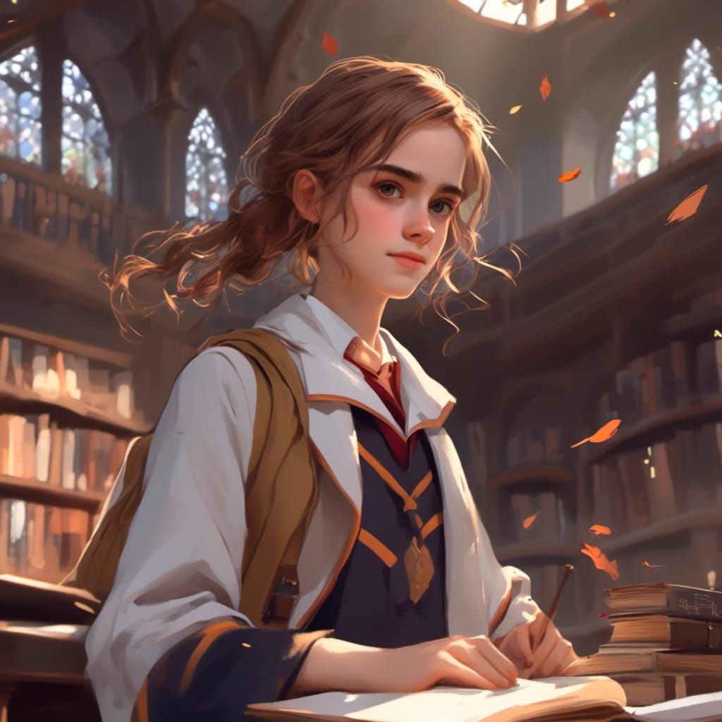 Hermione Granger as Anime Art Concept