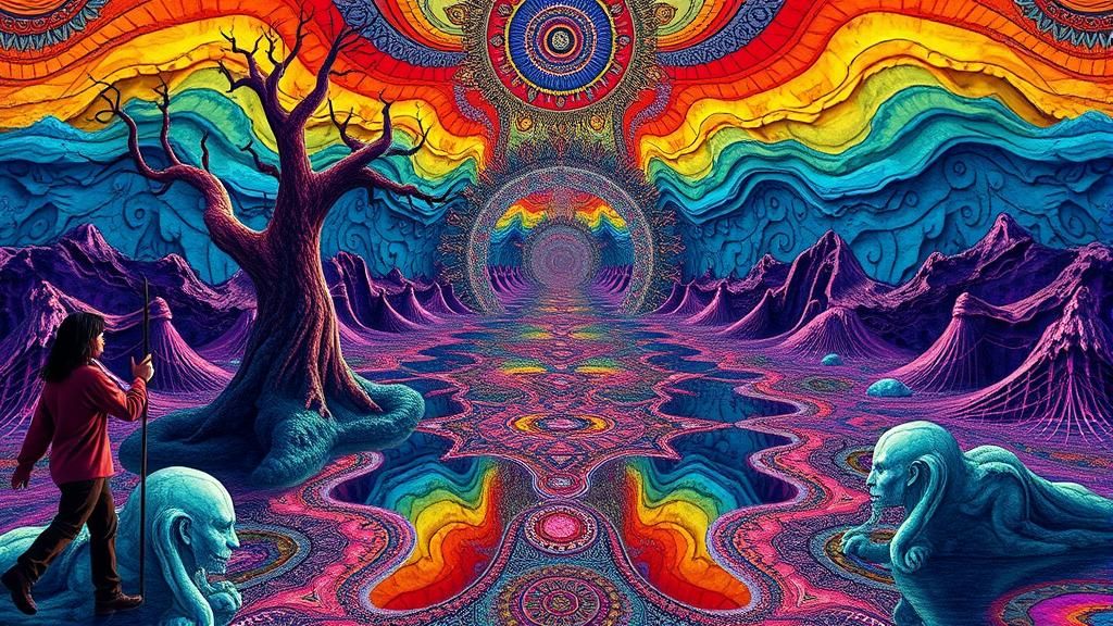 Fantasy Portrait in MC Escher Surreal Style