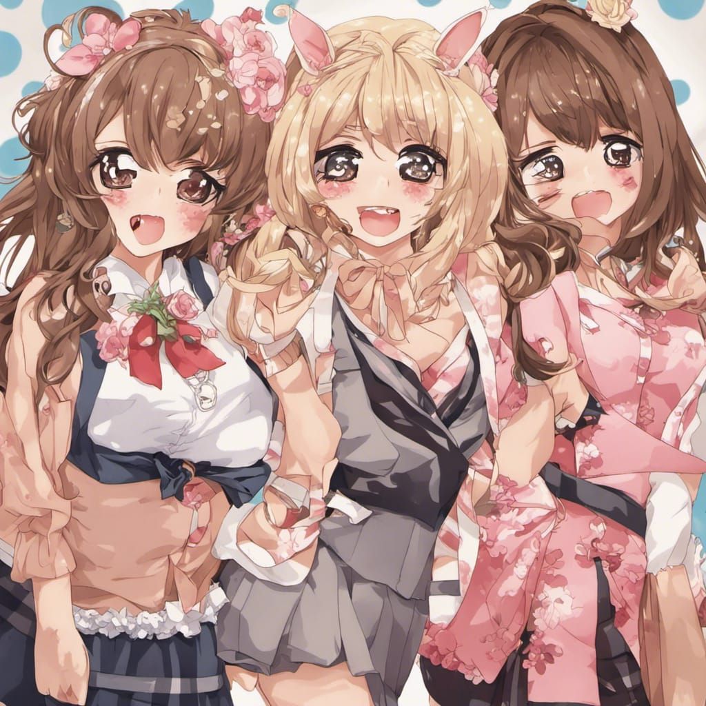 Anime Style Japanese Gyaru Art