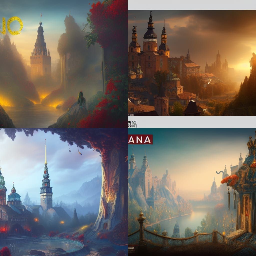 Poland and Ukraine Friendship: Detailed Matte Painting