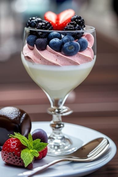 Delicious Strawberry and Blueberry Parfait Dessert