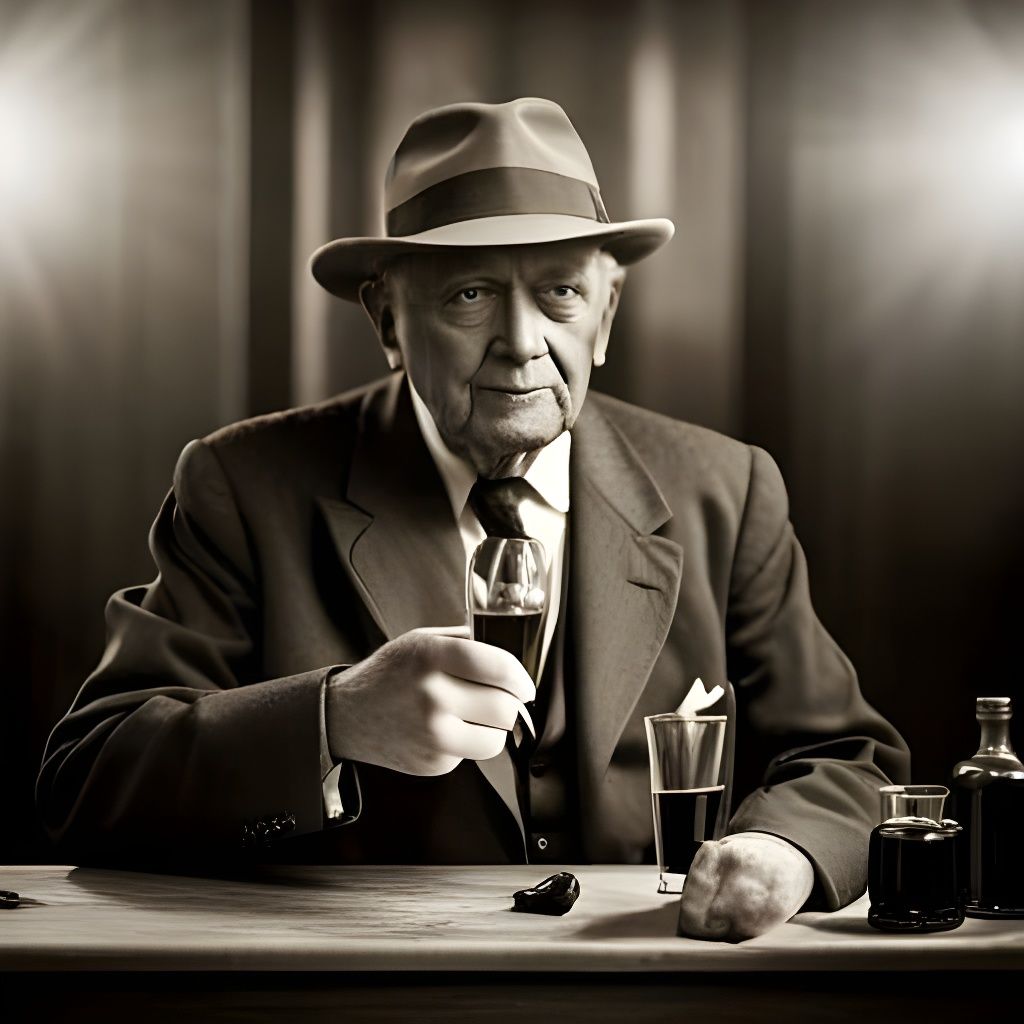 1929, old man at prohibition time