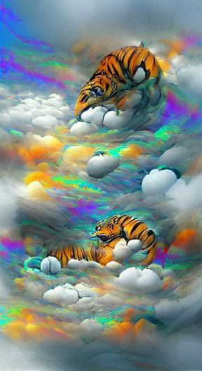 Year of the Tiger Reaching forvthe Sky
