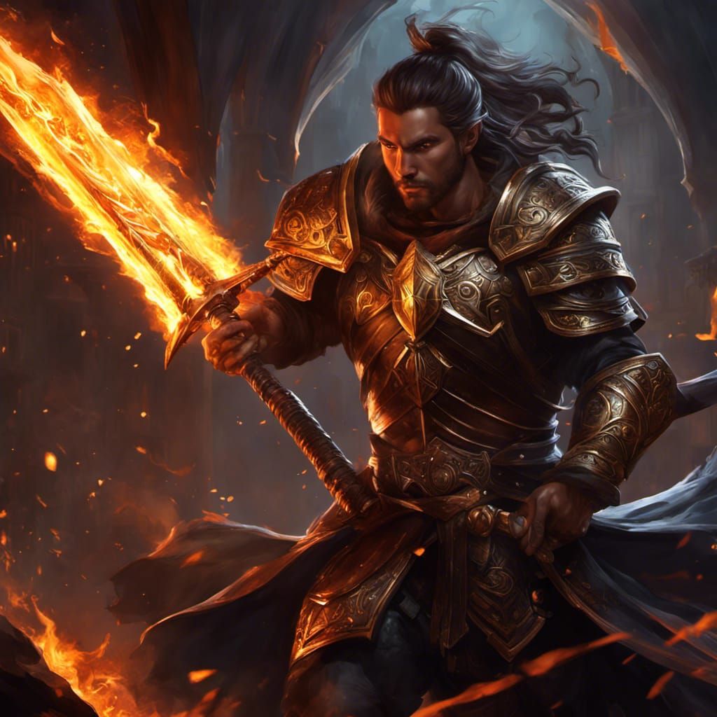 D&D Party in Dark Fantasy Battle Scene