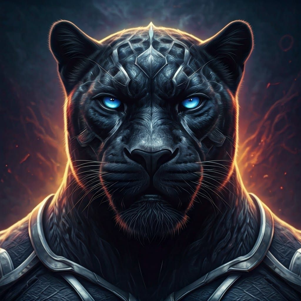 Black Panther Embodiment: Mystical Realism in 8K