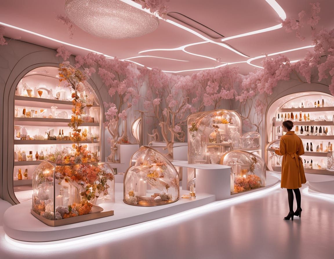 Futuristic Seasons Emporium Boutique Interior