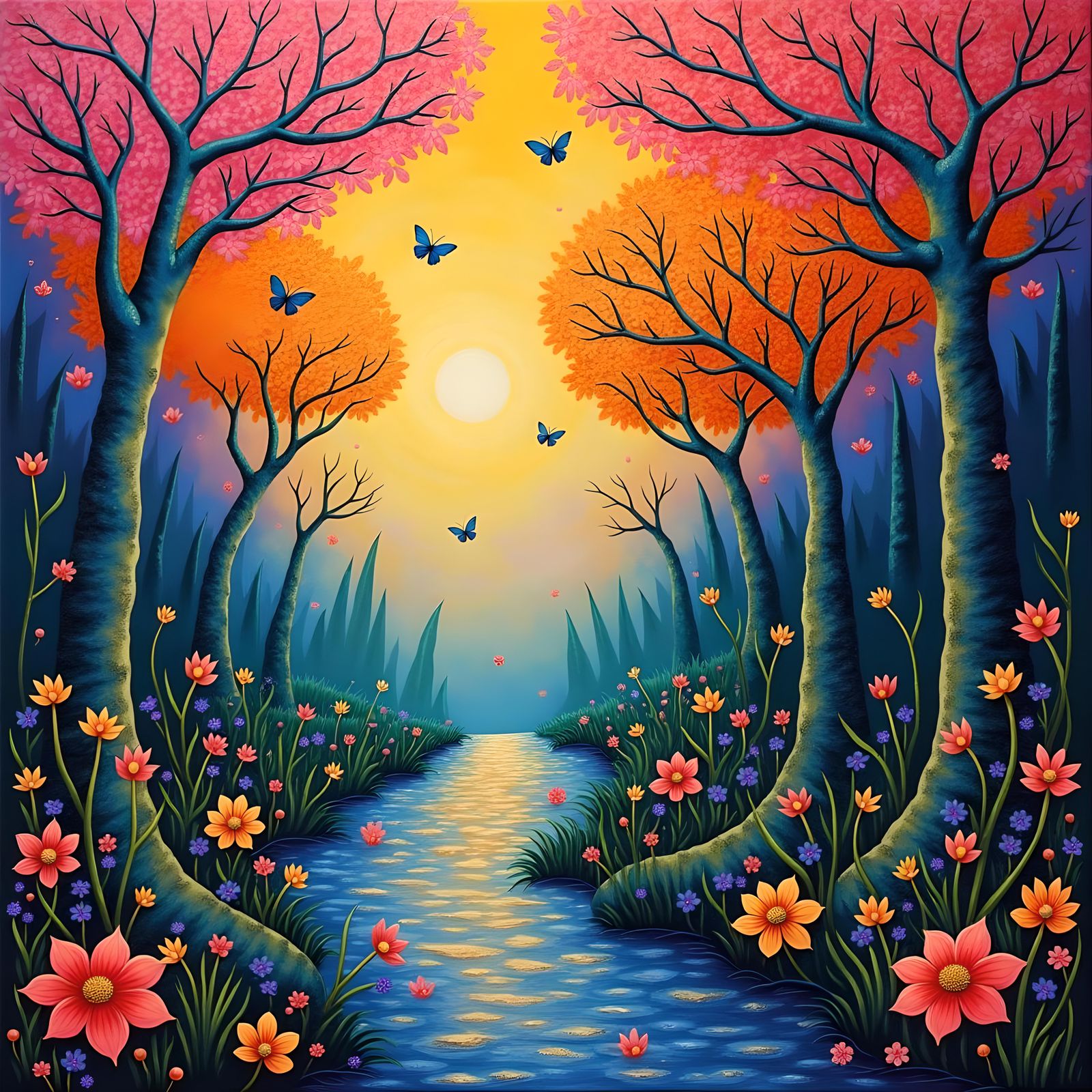 Abstract Canvas of Creative Evolution