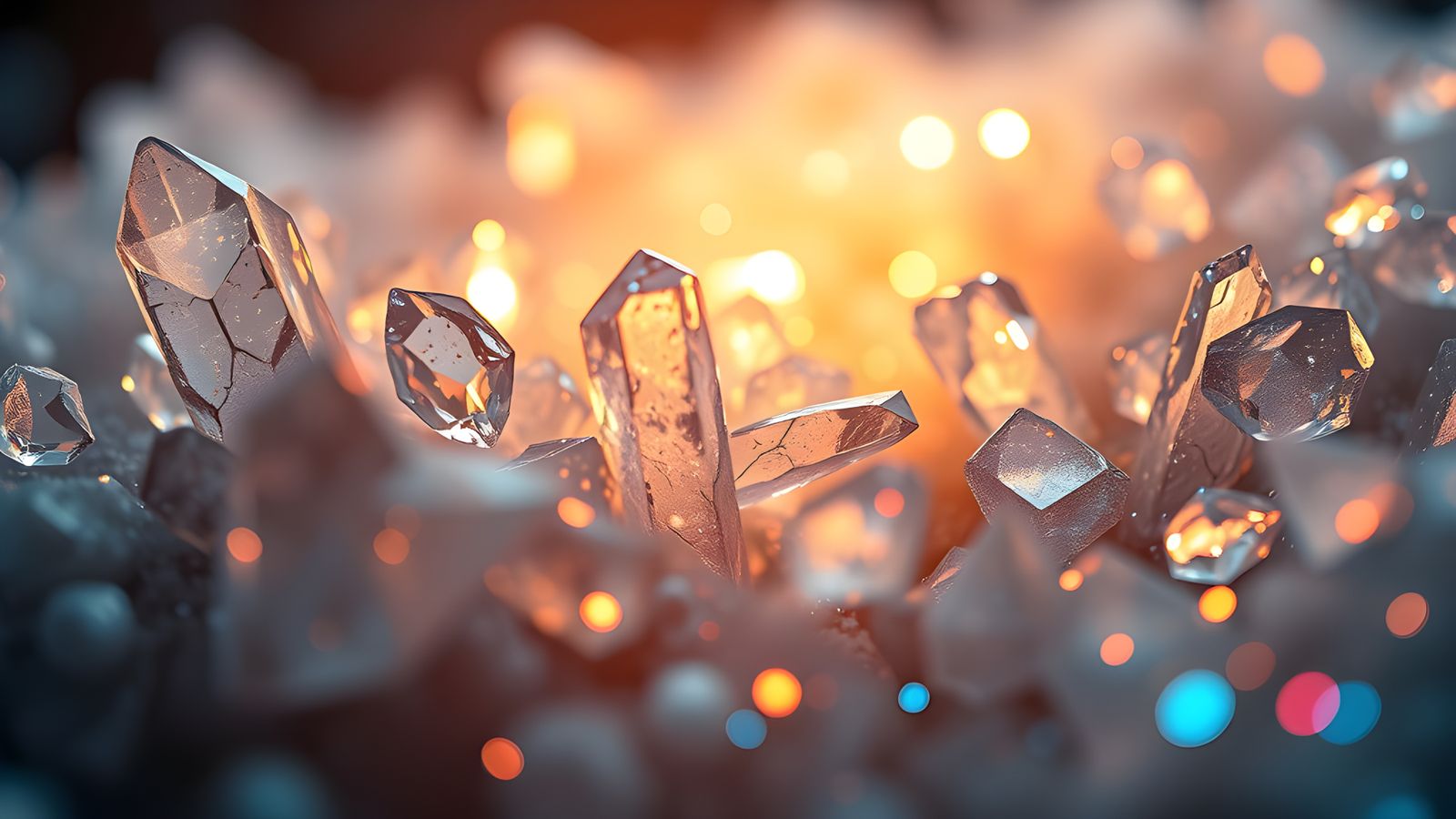 Light Particles Colliding with Quartz Crystals