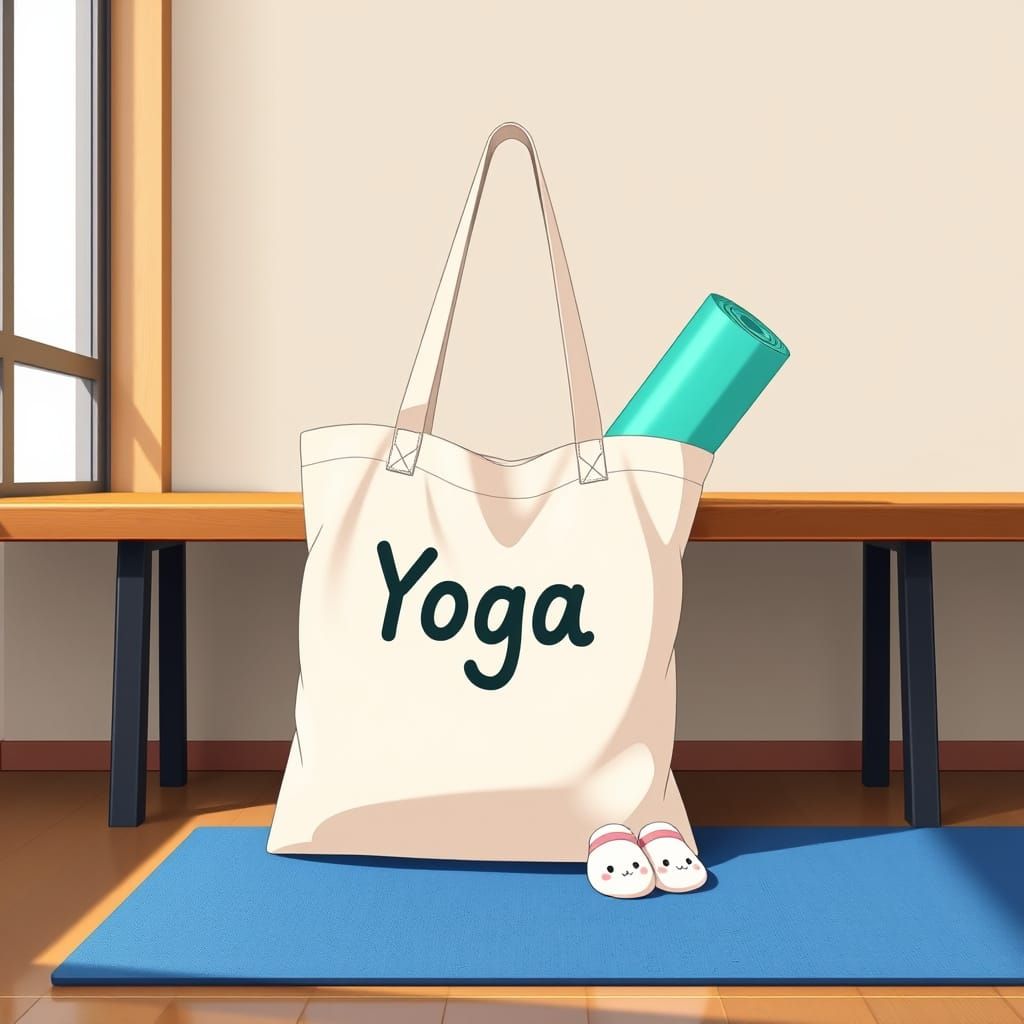 Kawaii Yoga Essentials in Hyper Realistic Style