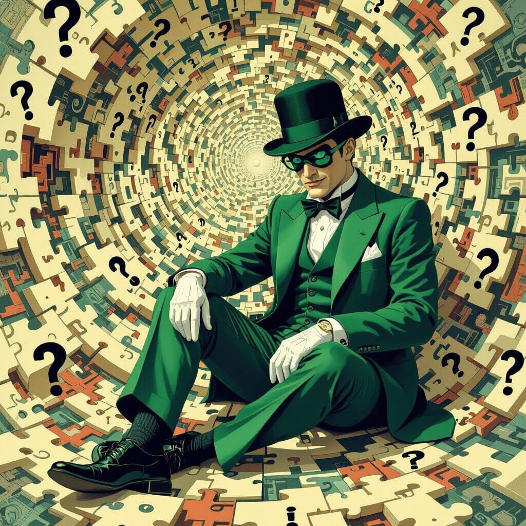 The Riddler in a Maze of Cryptic Clues