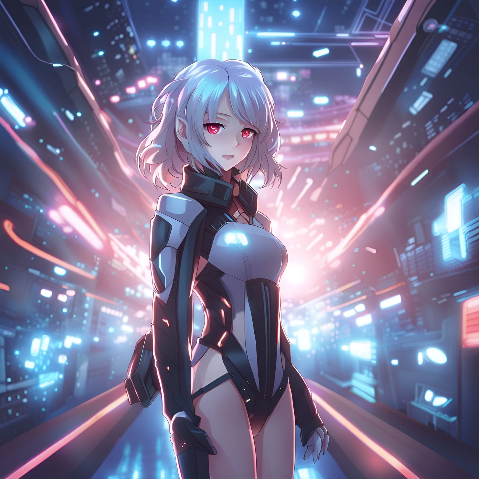 Futuristic Hot Anime Women in 4K Resolution