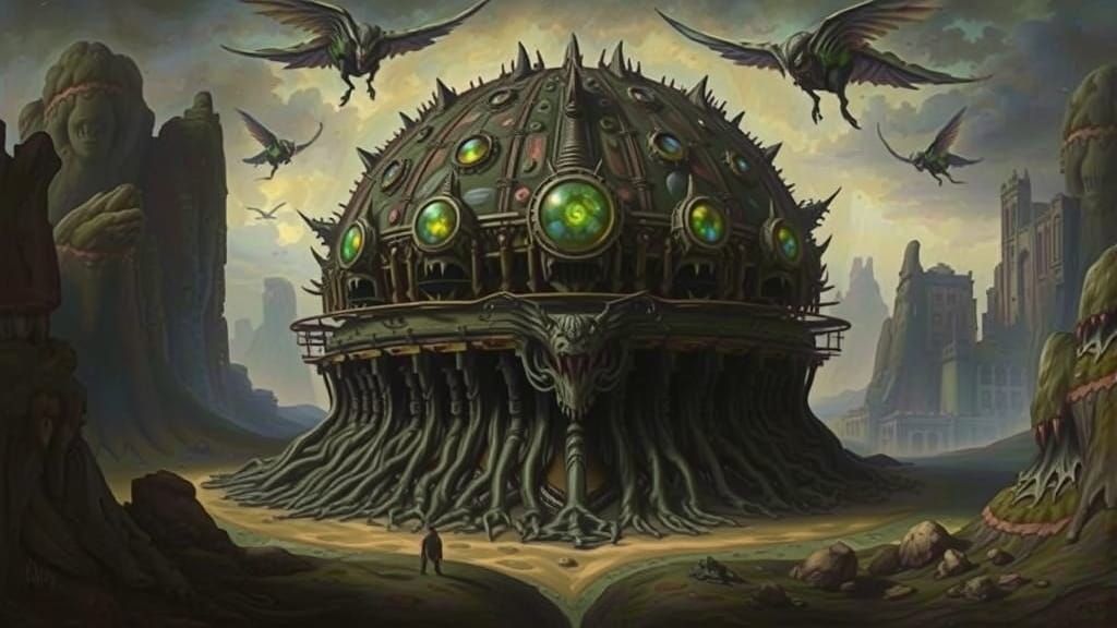 MONSTER CAIRN IN A SURREAL LANDSCAPE #2